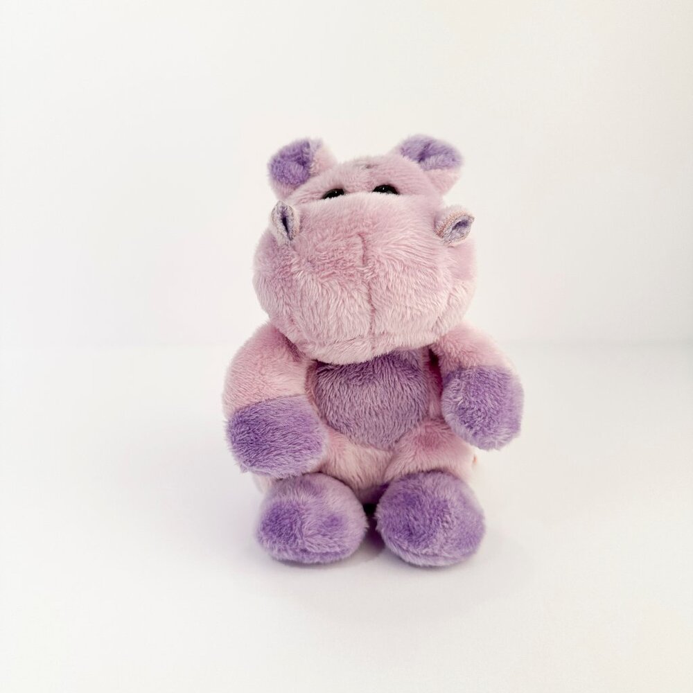 Adventure Planet Plush Purple Hippo Kids Toy Stuffed Animal 5 in